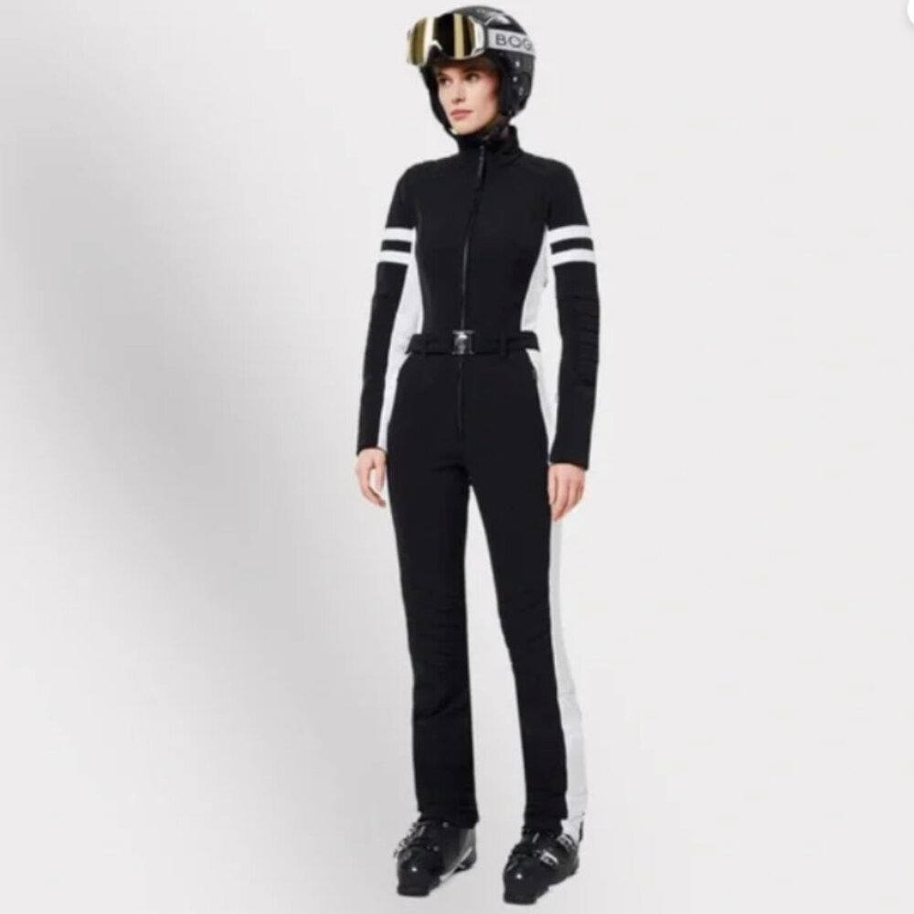 Bogner Ski Suite Overall Black White Ski Gear Medium Large